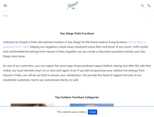 Tablet Screenshot of hauserspatio.com